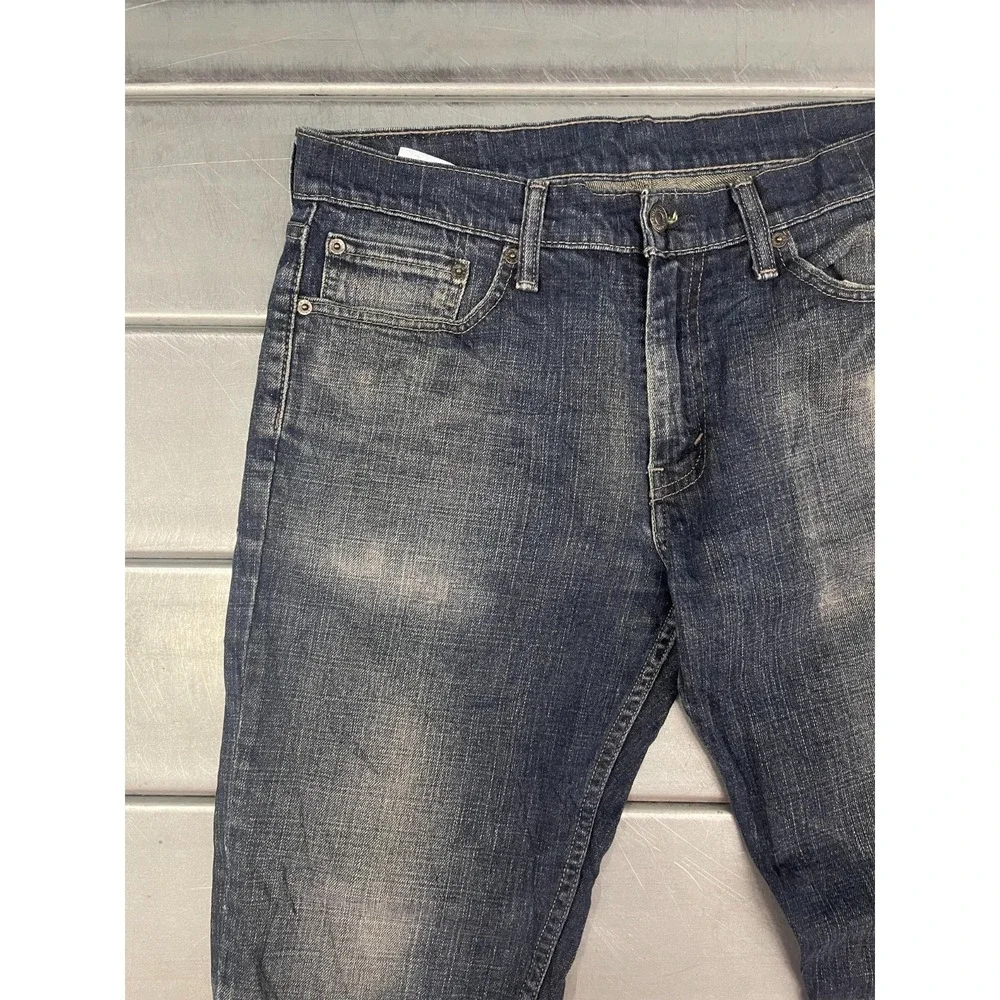 Levis 511 Jeans Mens 33X32 Blue Dark‎ Wash Denim Straight Leg